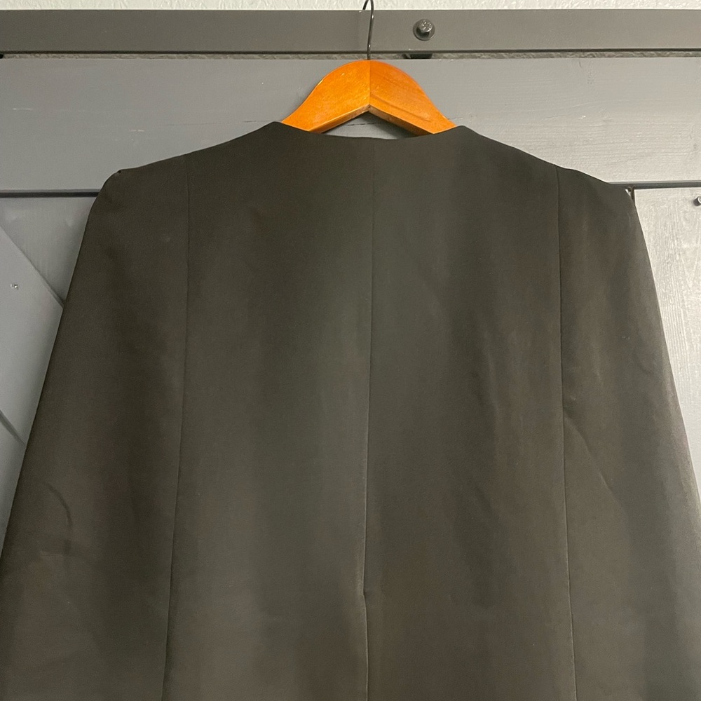 Adelyn Rae Black Double-Breasted Blazer Cape Dress - Picture 10 of 10
